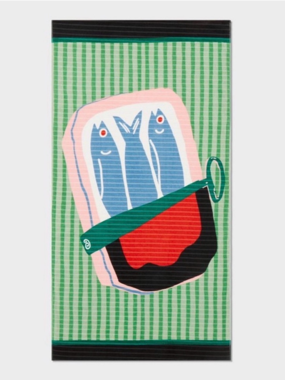 NWT Room Essentials Sardine Striped Beach Towel 72X36